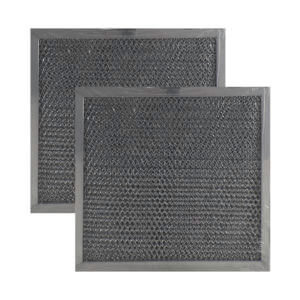 2 Pack Aluminum Mesh Grease Charcoal Carbon Combo Range Hood Filter Replacement