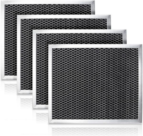 (4 Pack) Charcoal Carbon Range Hood Filter Replacements